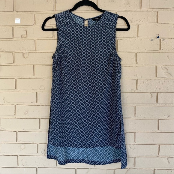 THEORY Womens Tunic Top Size Small 100% Silk Geometric Relaxed Career Minimalist - Picture 1 of 7